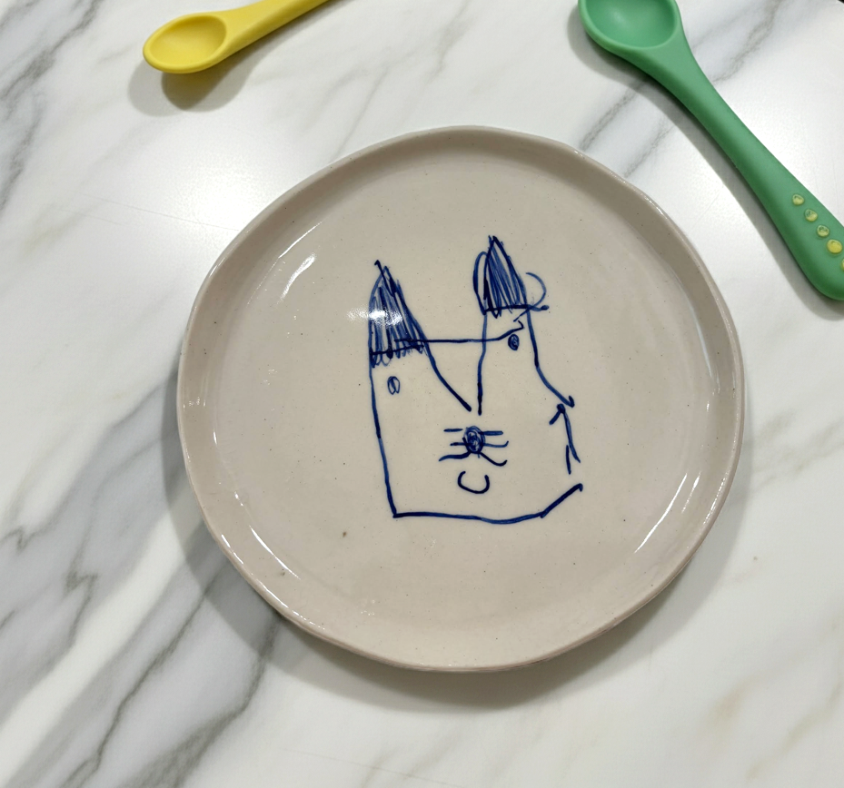 Plato personalizado dibujo
