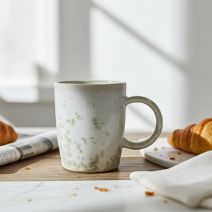 Taza blanco efecto
